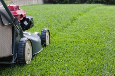 Close-up of Mowing Equipment